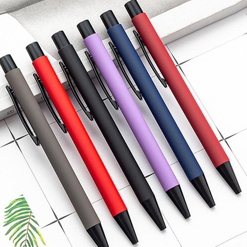 10Pcs Metal Gift Advertising Pen Student Stationery Office Ballpoint Pen Name Promotional Pen