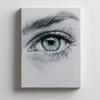 Captivating Look Captivating Look, 50X70 Cm, Gold Aluminum Frame, 230 Gsm Matte Paper