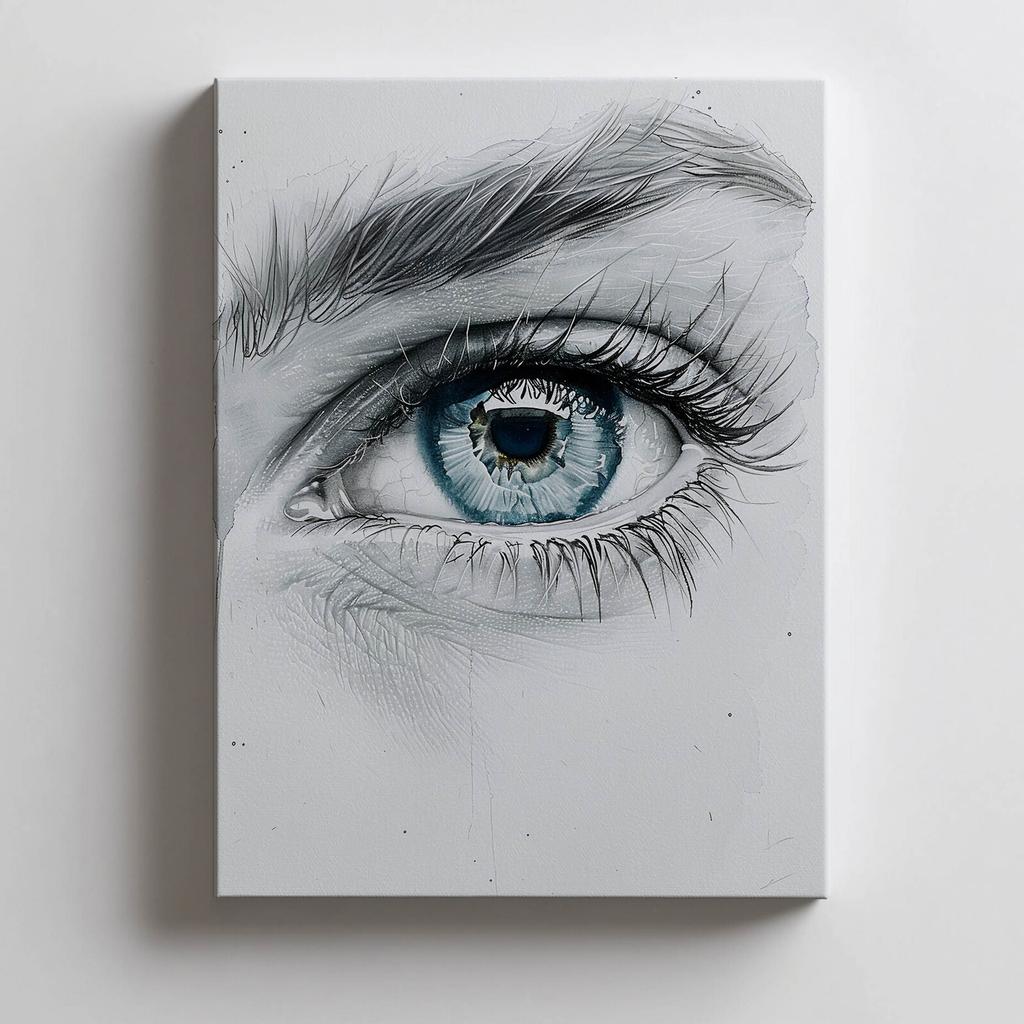 Captivating Look Captivating Look, 50X70 Cm, Gold Aluminum Frame, 230 Gsm Matte Paper
