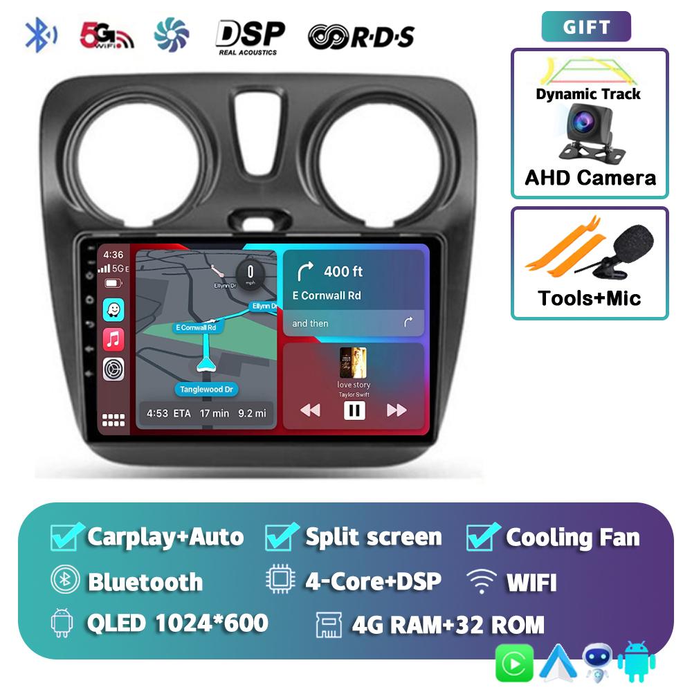 Android 14 Auto Carplay Car Radio For Renault Lodgy Dacia Dokker 2012 - 2020 Multimedia Video Player Navigation GPS Stereo Audio