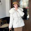 VEZFAA Damenmode Casual Herbst Winter Einfarbig Druck Langarm Jacken & Mäntel Daunenmäntel