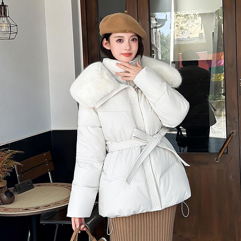 VEZFAA Damenmode Casual Herbst Winter Einfarbig Druck Langarm Jacken & Mäntel Daunenmäntel