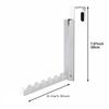 Over The Door Hooks Hanger, Foldable Over Door Drying Laundry Rack Hooks For Hanging Clothes With 6 Groves, 2 Pack-A68E