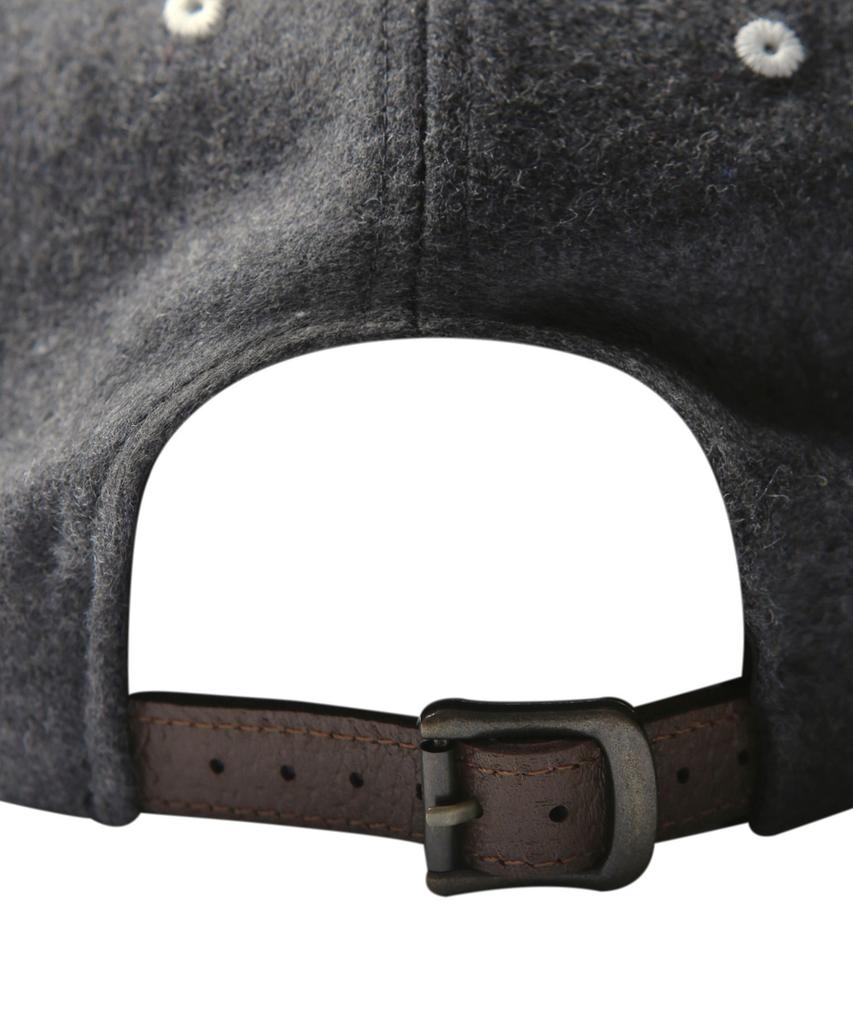 YALE Wool Leather Strap Cap_Grey