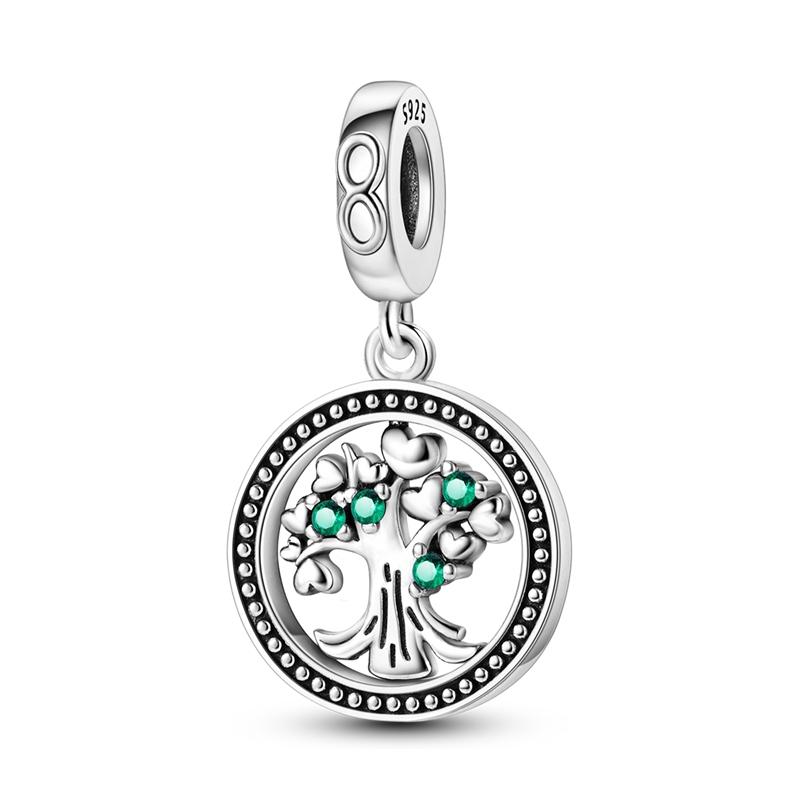 S Copper Charm Bead Eternity Symbol Tree Of Life Family Tree Pendant Fit Original Bracelet Diy Jewelry Gift