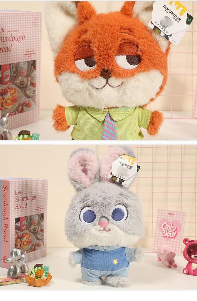 Zootopia Judy, Nick & Flash Plush Figures - Cute Candy Collection