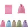 15pcs Linen Drawstring Bags Gift Bags Candy and Jewelry Bags Wedding Packaging Bags Drawstring Bags