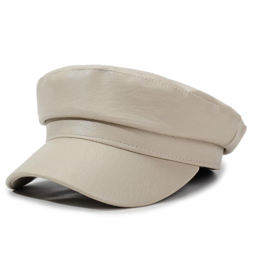 Short Brim Newsboy Cap Adjustable Beret Cap Casual Peaked Cap  Travel Use