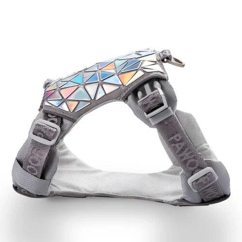 Designový hrudní postroj pro domácí mazlíčky Flitrový postroj pro velké psy Luxusní obojek pro psy s ochranou proti výbuchu Příslušenství pro psy