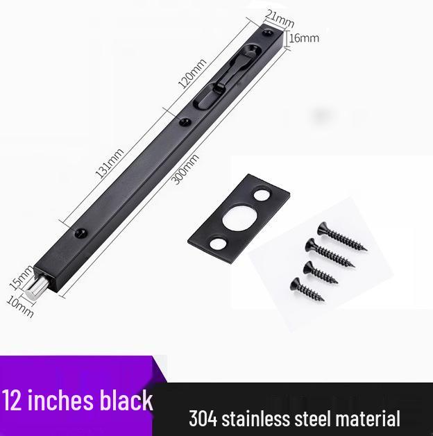 Stainless Steel 304 Concealed Heaven & Earth Fire Door Bolt - 1 Meter Extension