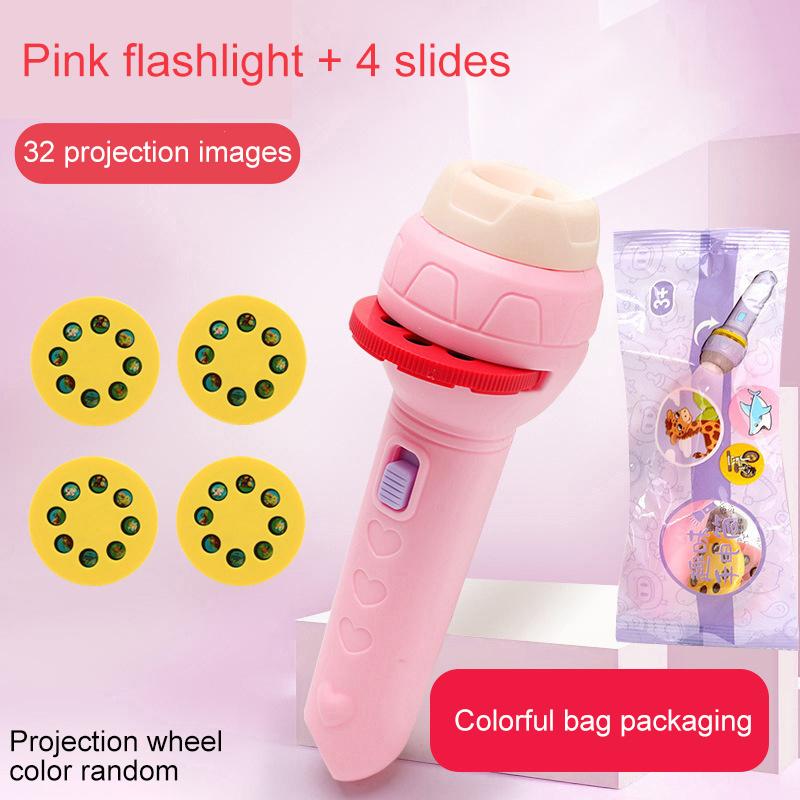 Lanterna cu Proiecție, Jucărie Educativă Luminoasă pentru Copii cu Diapozitive, Lampă cu Diapozitive, Jucărie Lampă de Noapte cu Imagini pentru Copii Băieți Fete