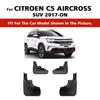 4PCS Car Mud Flaps Splash Guards Mudguards Car Mud Flaps Compatible with Citroen C5 Aircross 2017-on