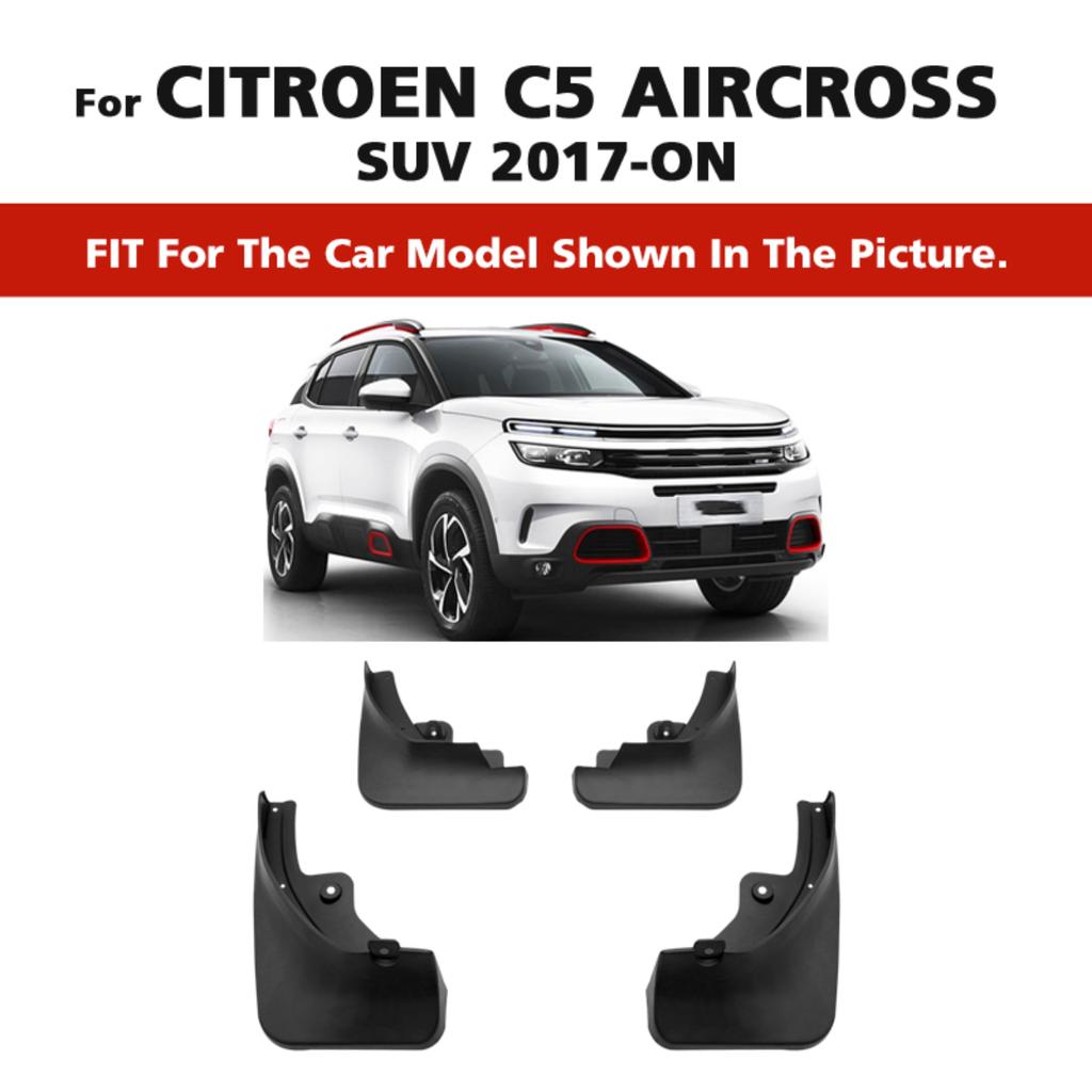 4PCS Car Mud Flaps Splash Guards Mudguards Car Mud Flaps Compatible with Citroen C5 Aircross 2017-on