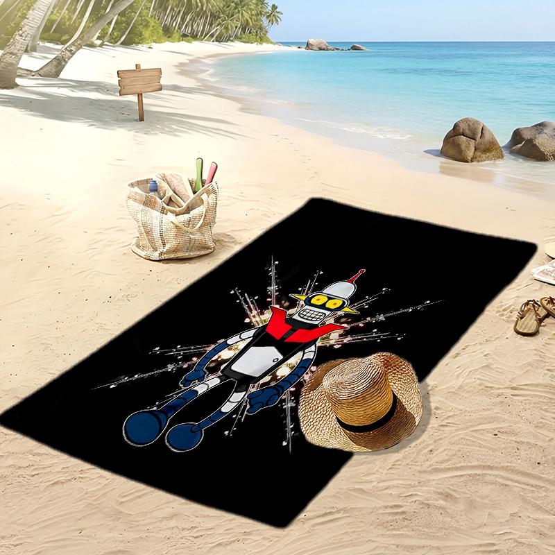 Bender Printed Quick Dry Beach Towel Super Absorbent Soft Lightweight Bath Towel for Pool Summer Travel
