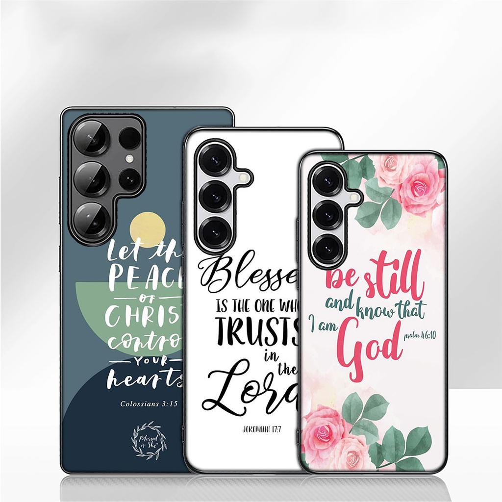 Bible Verse Faith Christian Jehovah God Phone Case for Apple iPhone 16 15 14 Plus 13 12 Mini 17 Pro Max + 16E Air 16+ ProMax