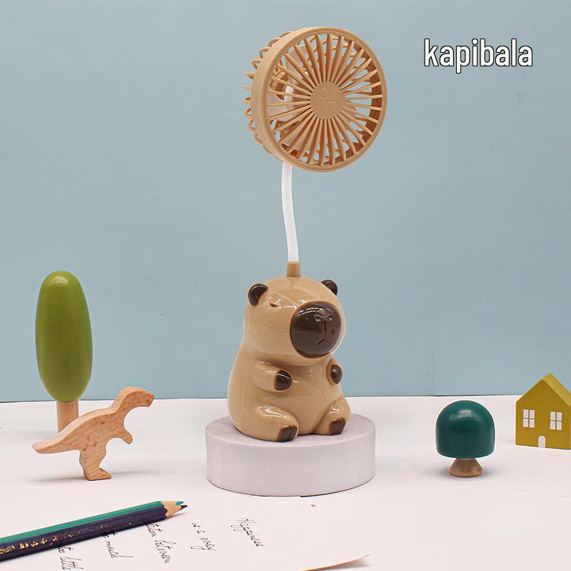 

Portable Capybara USB Rechargeable Mini Desktop Fan with Foldable Design and Strong Wind Power Factory/Bulk/Foreign Trade/Cross-Border
