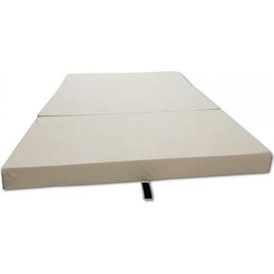 Materac składany - Kemping - 80 x 200 x 10 cm - Kremowy - Średni komfort - 1-osobowy