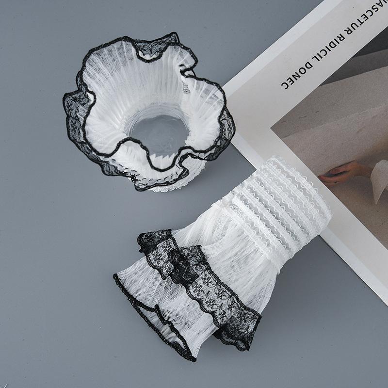 

Съемные манжеты Кружево Цветок Ложные расклешенные рукава Двуслойные ложные манжеты Свитер Блузка Топы Нарукавники One Size