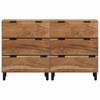 Sideboard Set 2 pcs 120 x 33 x 75 cm Solid Acacia Wood