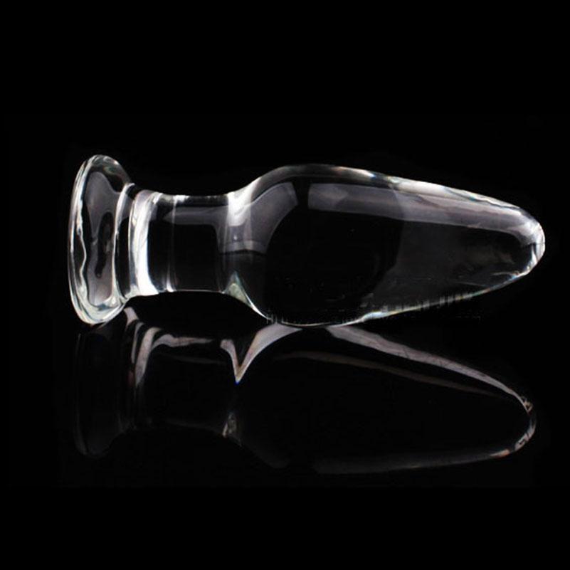 Crystal Glass Anal Plug Large Butt Plug, Bullet Dildo Sex Toys for Men & Women Adult Sex Products Couples Lover Games 4inches
