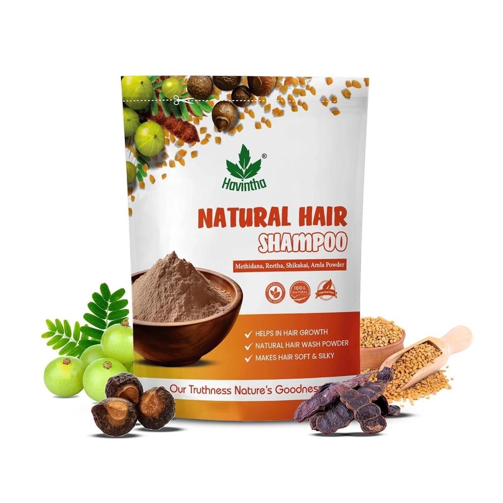 Havintha Natürliches Haarshampoo Vollständig Bio Frei von Parabenen und Sulfaten 227g