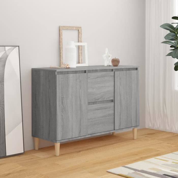 VidaXL Buffet Sonoma Grey 101x35x70 Cm Engineered Wood 815163