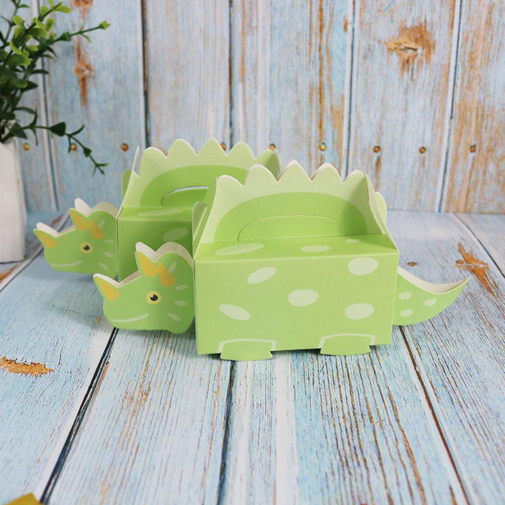 10pcs Cute Baby Shower Paper Box Candy Holder Packaging Dinosaur Cookie Box Gift Boxes