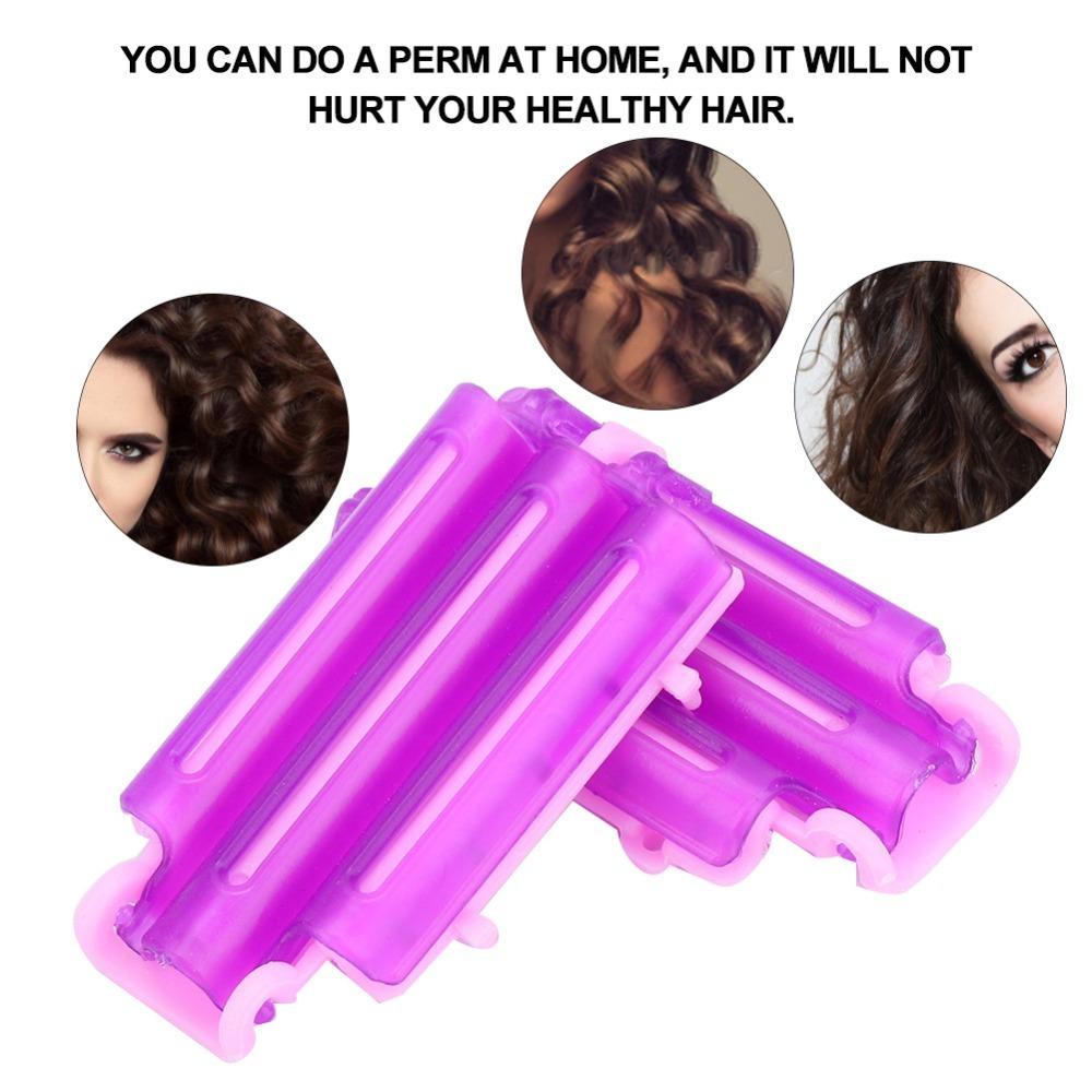 45pcs Crinkle Design Hair Perm Clips PP Curly Hair Makers Volume Hair Rollers  Salon Use