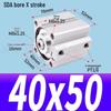SDA Mini Pneumatic Cylinder, High Thrust, Thin Type, Bore Sizes 20/25/32/40/50