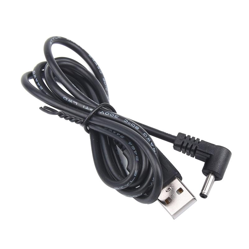 Type A Male USB Turn to DC Power Male Plug Jack Adapter 90 Degree Male 3.5mm x 1.35mm Power Converter Cable