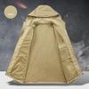 Men Jacket Spring and Autumn Fashion Versatile Windproof Waterproof Workwear Hooded Jacket Outdoor Travel Leisure Camping Jacket