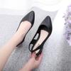 New Sandals Shallow Mid and Low Heel Shoes Plastic Breathable Casual Jelly Sandals for Wearing Outside