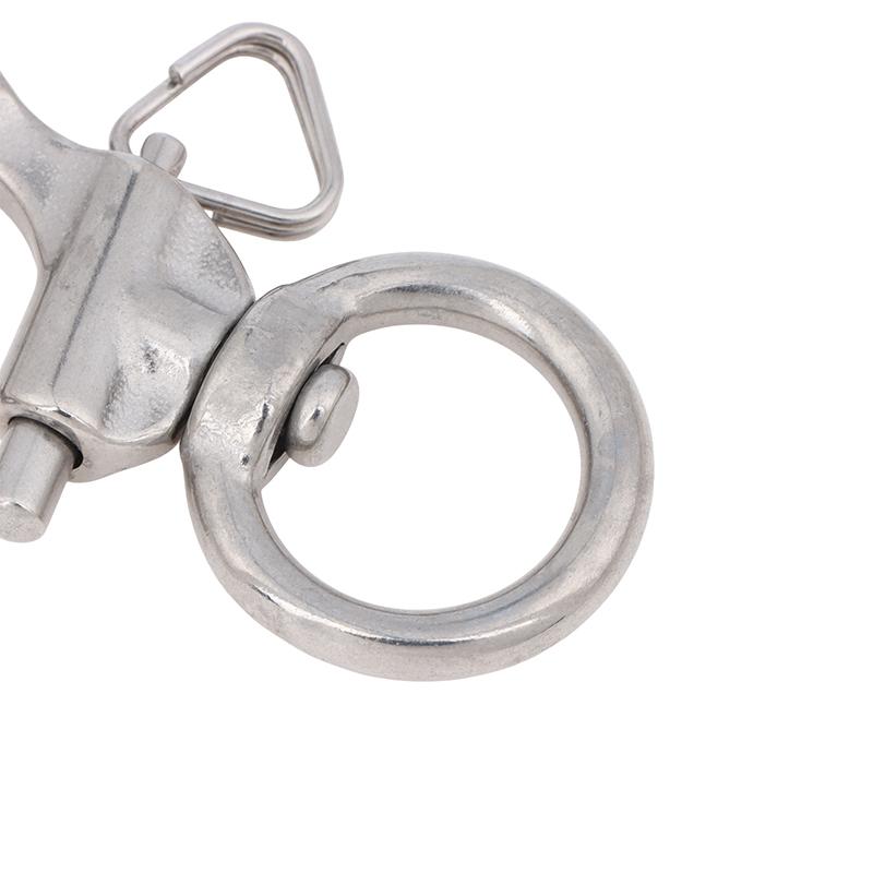 Swivel Eye Snap Shackle Quick Release Boat Chain Eye Shackle Bail Rigging Sailing Boat Marine Rotary Shackle 316 Stainless Steel