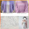 50g Approximately 160m Pure Cotton Sequin Yarn,Small Beads 3+6,Hand Knitting,Cone Yarn for Handmade Clothes,Shawls,Hats