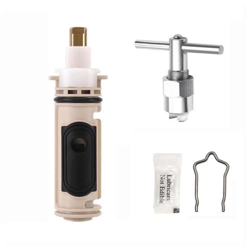 1222 Shower Cartridge Replacement Cartridge with 104421 Puller Removal Tool for Moen One-Handle PosiTemp Faucet and Shower 1222-1