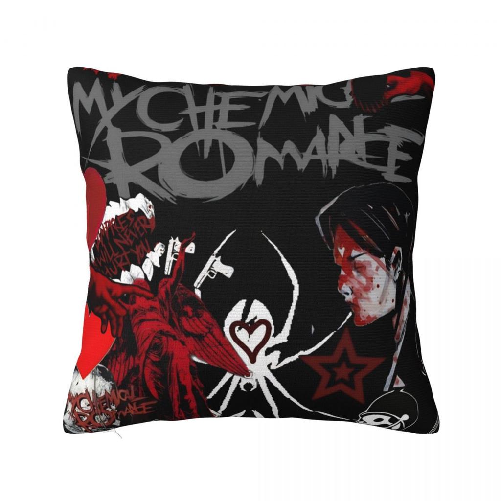 Pillow Cover My Chemical Romance MCR Music Band Design Cushion Cover Pillow Case For Office Car Home Decorative Pillowcases