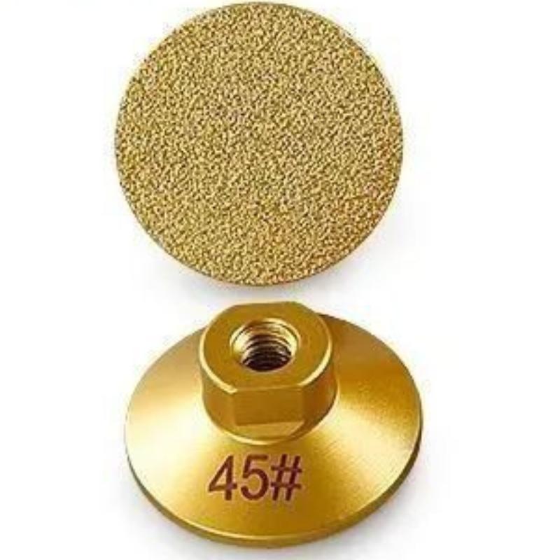 M10  Diamond Brazed Flat Grinding Head 2 Inch 50mm Abrasive Polishing Pad Marble Quartz Granite Cobblestone Grind Sharp Tool
