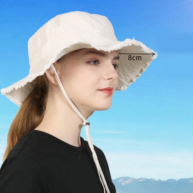 Bucket Hat Gekarteld Ontwerp Zonwerende Hoed Vissershoed Zon Voor UV Visuitrusting Buitenactiviteiten