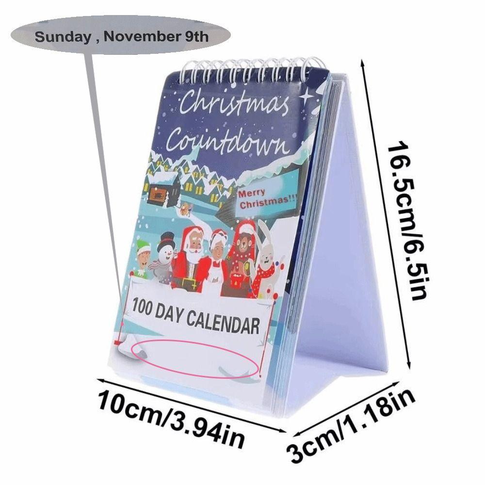 Creative Tear Off Countdown Calendar Santa Claus Christmas Countdown Calendar  Desk Ornament