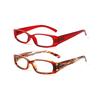 TUREZING Reading Glasses Women Men Wide Leg Rectangular Frame HD Lens Computer Magnifying Glasses Work Prescription Eyeglasses
