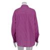 Spring 2026 New Women's Tops Simple Casual Color-Block Striped Long-Sleeve Shirt