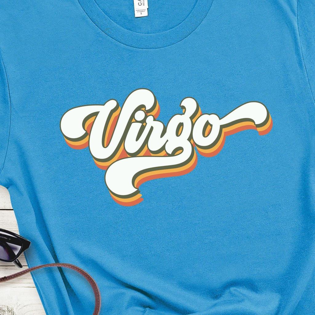 Virgo Zodiac T-Shirt, Astrology Tee, Birthday Gift, August September Birthdays, Unisex Jersey Shirt, Horoscope Top, 7 colors
