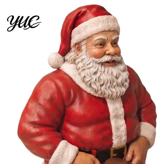 Christmas Kitchen Counter Decor Naughty Santa Toilet Paper Holder, Funny Character Design Holiday Stand Towel Stand, Stable Base Decorative Organizer