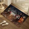 Game R-Resident evil Floor Mat Thickened Soft Flannel Mat Non-Slip Absorbent for Living Room Home Decor