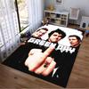 Green Day punk rock band printed flannel non-slip rug, perfect for bedroom, living room, home decor, gifts