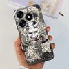 Lovely Luxury Phone Case For Tecno Spark 10 Pro / Spark10 10C 4G Fashion Soft Matte Silicone Back Cover Cartoon Dinosaur Cat Bag
