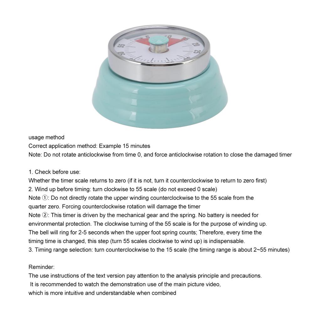 Magnetischer Runder Timer 60 Minuten Visueller Countdown-Timer für Lehrer Klassenzimmer Kinder Hausaufgaben Lesen Erwachsene Kochen Fitnessstudio