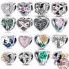Copper Emotional Heart-Shaped Design Temperament Charm Beaded Beads Suitable For 3Mm Original Bracelet Diy