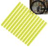 12 Stück Fahrradrad Speichenreflektorstreifen Mountainbike Speichen Reflektierende Wickel Röhren Gelb