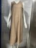 Plus Size Women's European & American Summer Cotton Linen Dress - Fashionable, Slimming Style